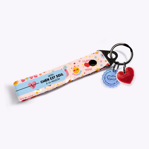 Porte-clés d'urgences Fluffy love