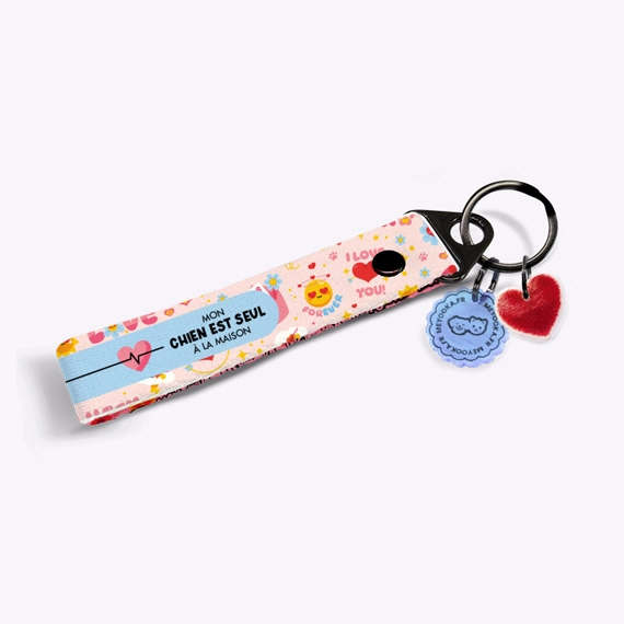 Porte-clés d'urgences Fluffy love