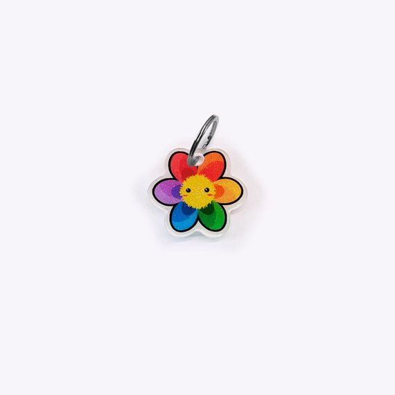 Médaille Fleur arc-en-ciel