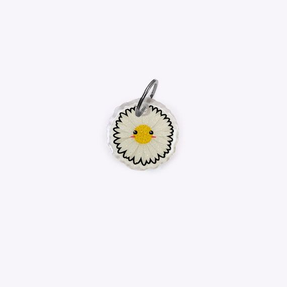 Médaille fleur marguerite Happy