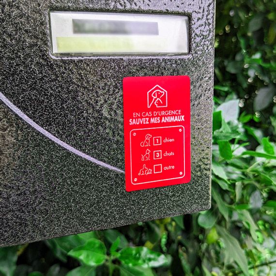 Plaque de secours à accrocher