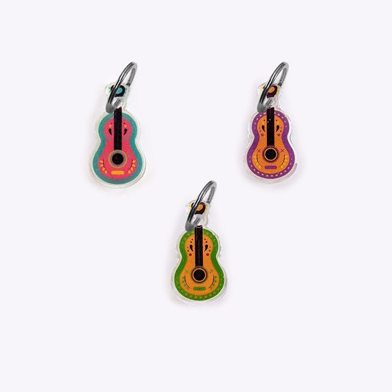 Médaille guitare Dia de los muertos