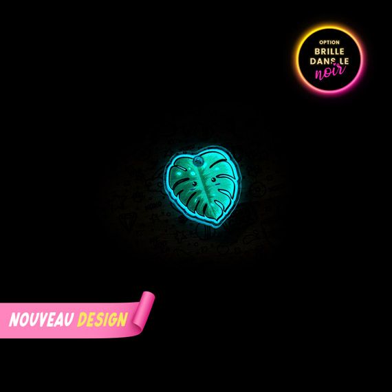 Médaille plante monstera