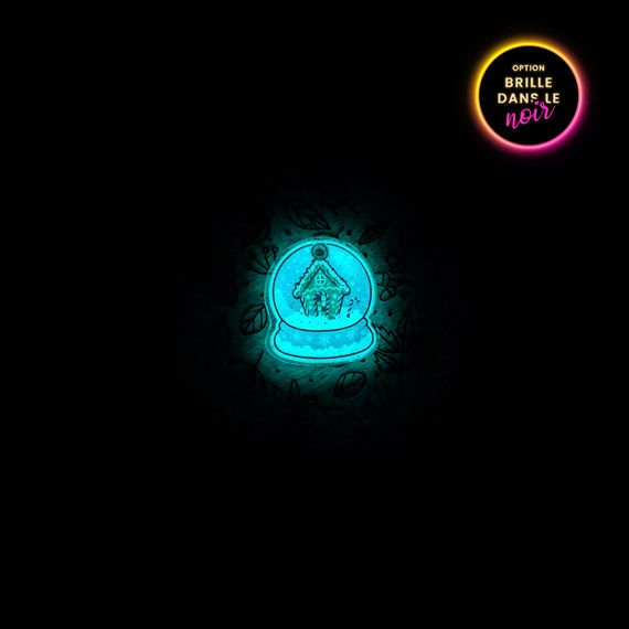 Médaille boule à neige – Maison pain d’épices