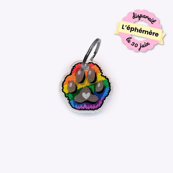 Médaille Patoune Arc-en-ciel