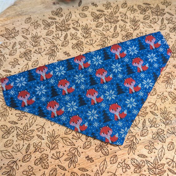 Bandana porte-médaille Renard des neiges