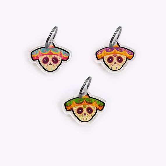 Médaille crâne Día de los Muertos