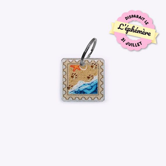 Médaille Timbre balade sur la plage