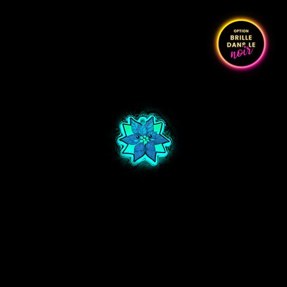 Médaille poinsettia Fleur de Noël