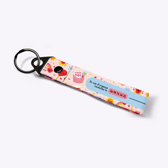 Porte-clés d'urgences Fluffy love