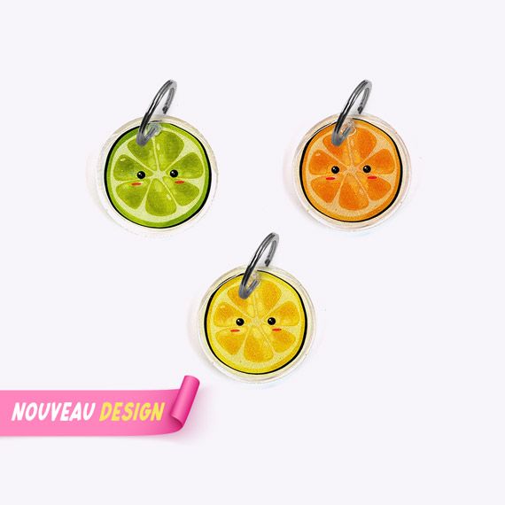 Médaille des agrumes (citron, orange, citron vert)