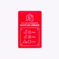 Plaque de secours à accrocher