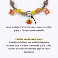 Collier porte-médaille Esprit d'automne
